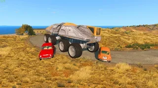 محاكي الحوادث المدرعة الفضائية العملاقة لقطات منوعة🤪🚗🚚 #59 BeamNG.drive