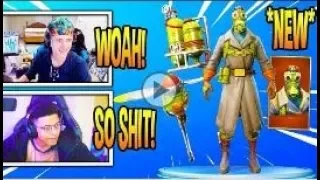 STREAMERS REACT 'SKY STALKER' SKIN & PROPELLER AXE! LEGENDARY BEST OF Fortnite EPIC & FUNNY Moments