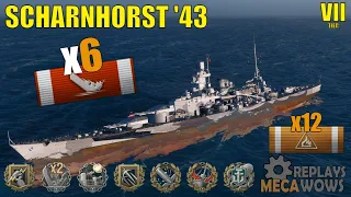 Scharnhorst '43 6 Kills & 210k Damage | World of Warships Gameplay