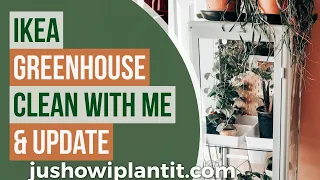 Ikea Green House Cabinet (Fabrikor) Houseplant Tour & Clean With Me