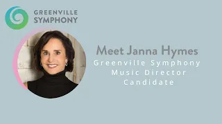 Music Director Candidate Janna Hymes | Greenville Symphony Orchestra