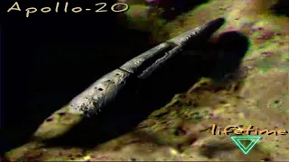 Apollo 20 видео . Луна , кратер Iszak D , руины древнего города . Аполо 20 . Original video .