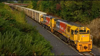 KiwiRail Freights On A Beautiful Calm Saturday