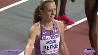 World Indoors 2024 Women's 800m final - Jemma Reekie wins silver medal in Glasgow