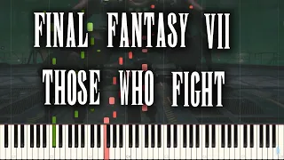 Final Fantasy VII - Those Who Fight [Battle Theme] (Piano Synthesia)