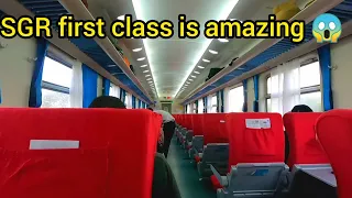 my first time travelling on SGR First class, Mombasa Nairobi trip. Dennis The National.