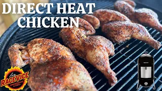 WEBER SMOKEY MOUNTAIN DIRECT HEAT BBQ CHICKEN | Meat Dave Rub | Jealous Devil Charcoal