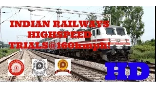 Indian Railways New Delhi-Agra Semi Highspeed Gatimaan Express Train Trials at 160kmph!