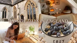 Cozy Winter days in English Countryside |  Rainy days, cosy tea room, slow living silent vlog