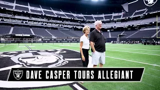 Dave Casper Finds His Hall of Fame Plaque While Touring Allegiant Stadium | Las Vegas Raiders