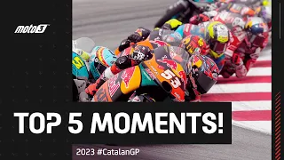 Top 5 Moto3™ Moments | 2023 #CatalanGP