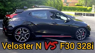 Hyundai Veloster N vs F30 328i + 10th Gen Accord 2.0T