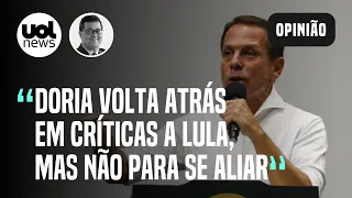 Doria elogia Lula: Tucano tenta se afastar de Bolsonaro para crescer nas pesquisas, diz Tales Faria