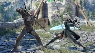 The Witcher Geralt vs NieR Automata 2B