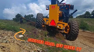 DEERE 670GP GREYDER & OPERATÖRÜ DAĞLARA ESTETİK OPERASYON YAPIYOR! ~ grader works? #motorgrader