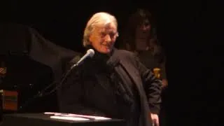 Rutger Hauer one of his last speeches in Amsterdam. Filmed by Guy Renardeau