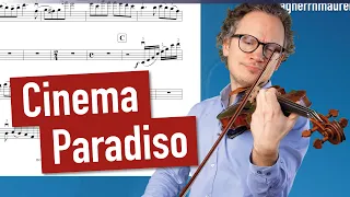 Morricone: Cinema Paradiso - Love Theme | Violin Sheet Music | Piano Accompaniment