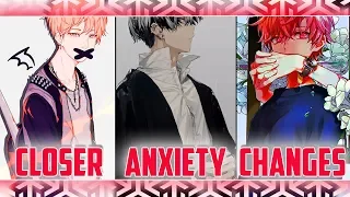 Nightcore - Closer / Anxiety / Changes - (Switching Vocals / Lyrics)