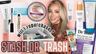 BEAUTY EMPTIES 🗑️2023 PRODUCTS  I HAVE USED UP / Will I repurchase ? #STASHORTRASH