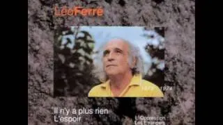 Leo Ferre Les souvenirs