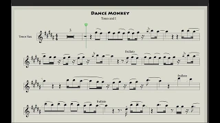 Tones and I - Dance Monkey (Sheet music for Tenor Saxophone)