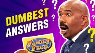 Dumbest answers ever on Family Feud! Steve Harvey is stunned!