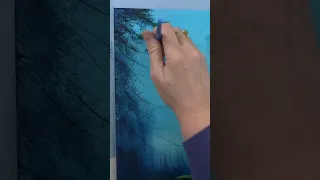 “How to Paint Forest Light” full tutorial available on my channel! 🌲👩‍🎨🙂 #shorts #shortsfeed