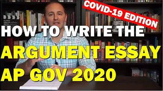 AP Gov--How to Write the 2020 Coronavirus Argument Essay