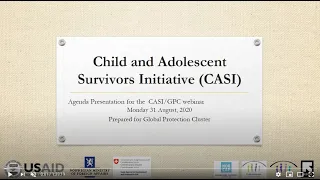 GBV & Child Protection Coordination for Inclusion of Child & Adolescent Survivors of Sexual Violence