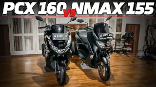 HONDA PCX 160 VS YAMAHA NMAX 155: MANA LEBIH BAIK?