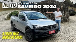 VOLKSWAGEN SAVEIRO 2024: TUDO SOBRE A PICAPE MAIS BARATA DO BRASIL