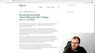 EEG-Umlage ist abgeschafft! (Bundestag 28.04.2022)