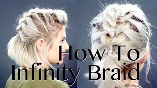 HOW TO: Infinity Braid On Short Hair Tutorial | Milabu