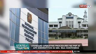 Standard operating procedures ng PNP at AFP, kinwestiyon ni Sen. Hontiveros | SONA