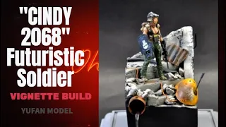MODERN WAR "Cindy 2068"  VIGNETTE BUILD FUTURISTIC