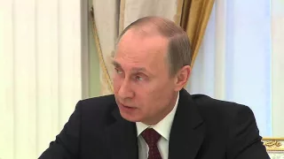 Встреча с представителями Федерации независимых профсоюзов России  Владимир Путин
