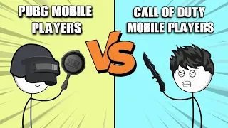 PUBG Mobile Players VS Call Of Duty Mobile Players (The Real Battle)