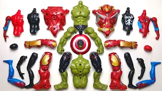 MERAKIT MAINAN HULK VS HULKBUSTER AND VENOM VS SPIDERMAN - SUPERHERO AVENGERS