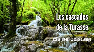 The Turasse waterfalls - A remarkable natural setting in Roquefort-les-Cascades, in Ariège, France