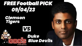 Free Football Pick Clemson Tigers vs Duke Blue Devils Prediction, 9/4/2023 College Football