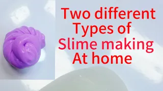 ASMR Water slime Recipe/without water slime making at Home/EASY and Quick