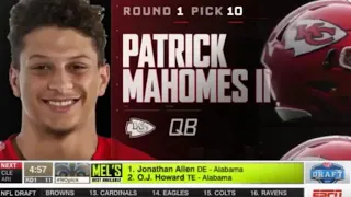 Chiefs Select QB Patrick Mahomes (2017 NFL Draft)