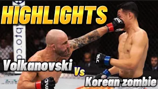 The best Highlights | Alexander Volkanovski 🆚 Korean Zombie