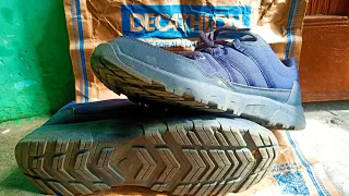 decathlon quechua hiking shoes nh 100 dark navy blue