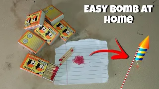 माचिस की तीलीयो से आसान और मजेदार बॉम्ब बनादिया 💥 | How to make a easy bomb at home - Mr Adventures