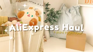 aesthetic AliExpress haul 2023: home decor + room tour | quiet vlog
