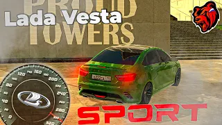 Как она едет 300+ Lada Vesta SPORT (Black Russia)