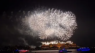 #Dubai The Palm Jumeirah panoramic views | New Year 2022 | New Year Fireworks | New Year’s Eve.