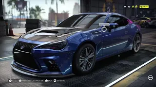 Need For Speed Heat Subaru BRZ Customization ( looks like a Lexus )