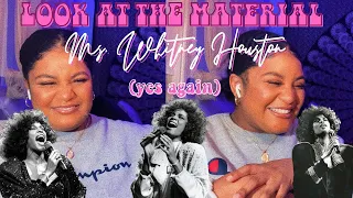 LOOK AT THE MATERIAL: REACTION TO LIVE WHITNEY HOUSTON PERFORMANCES PT.2 😭🤍